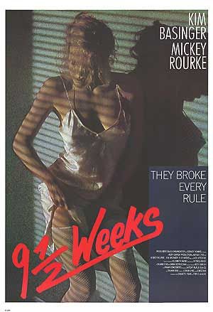 the movie poster: Nine 1/2 Weeks (1986) ver1