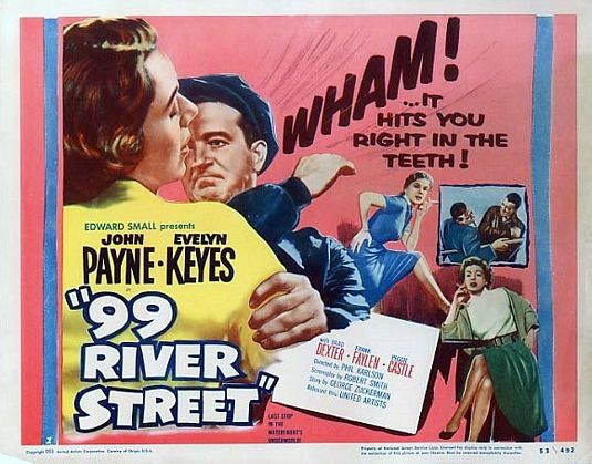 the movie poster: 99 River Street (1953) ver2
