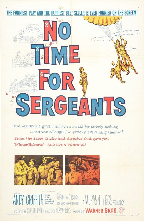 1000 piece jigsaw puzzle for the movie poster: No Time for Sergeants (1958)