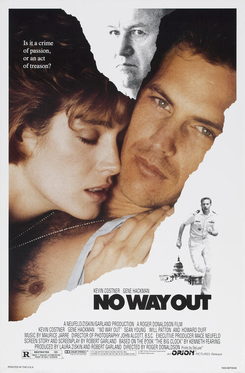 the movie poster: No Way Out (1987)