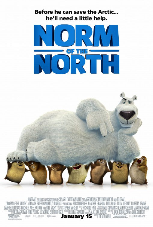 1000 piece jigsaw puzzle for the movie poster: Norm of the North (2016) ver3