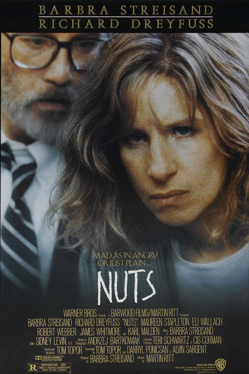 the movie poster: Nuts (1987)