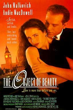 the movie poster: The Object of Beauty (1991)