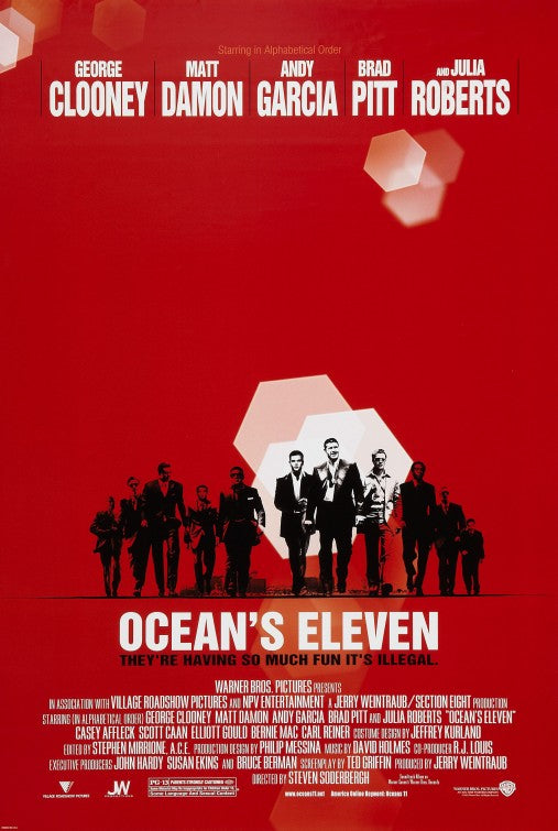 the movie poster: Ocean's Eleven (2001) ver2