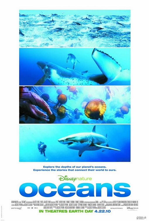 1000 piece jigsaw puzzle for the movie poster: Oceans (2010) ver2