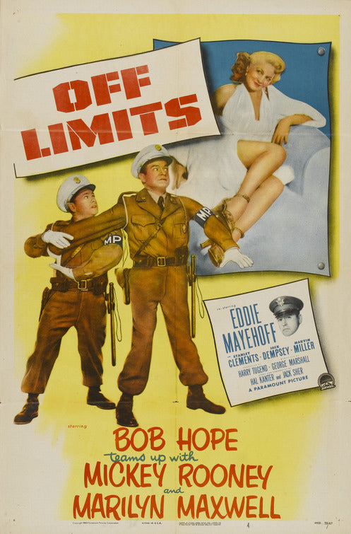 1000 piece jigsaw puzzle for the movie poster: Off Limits (1952)