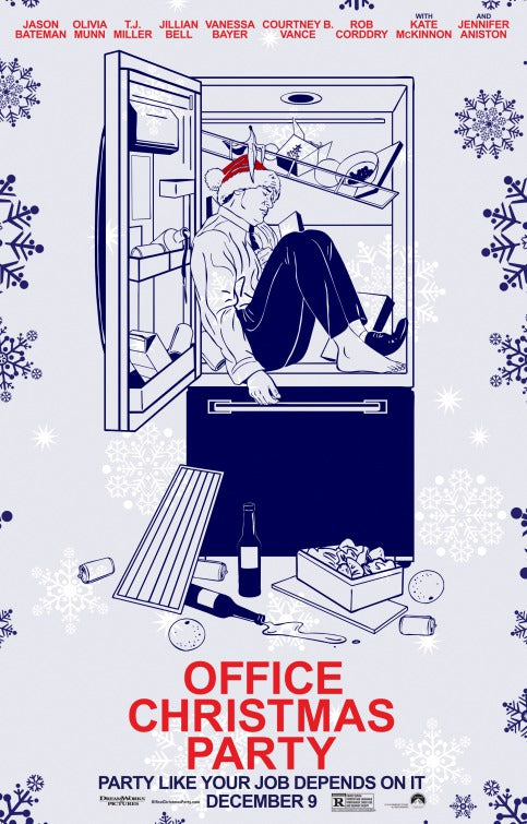1000 piece jigsaw puzzle for the movie poster: Office Christmas Party (2016) ver17
