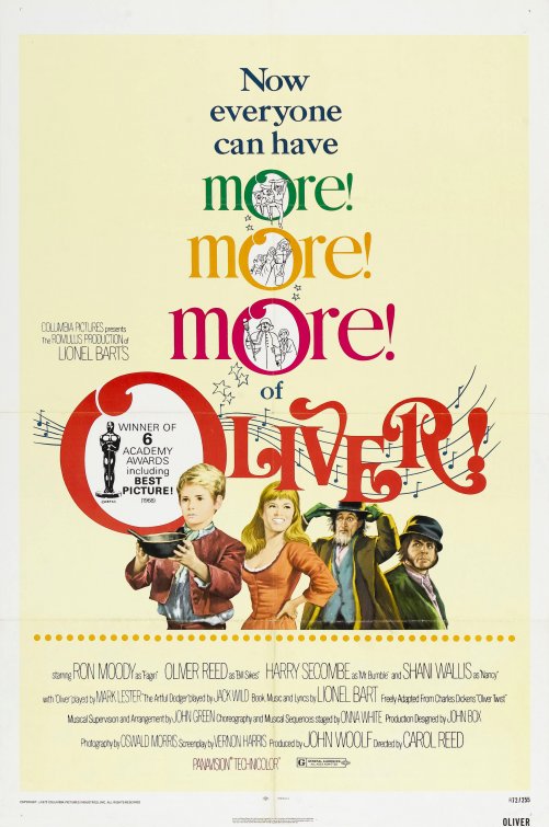 1000 piece jigsaw puzzle for the movie poster: Oliver! (1968) ver2