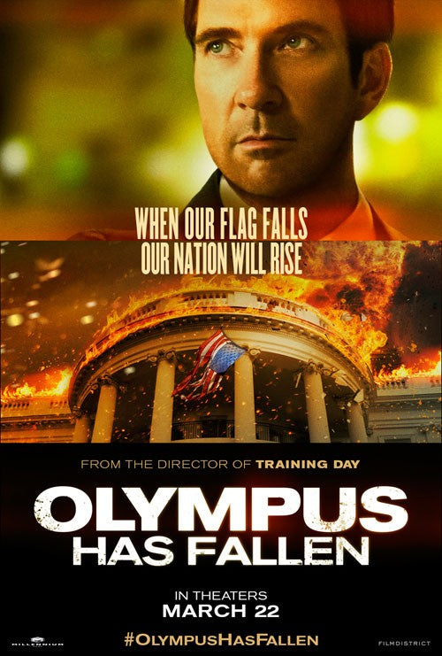 1000 piece jigsaw puzzle for the movie poster: Olympus Has Fallen (2013) ver8