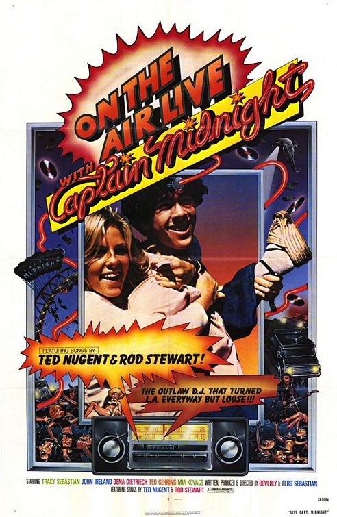 the movie poster: On the Air Live With Captain Midnight (1979)