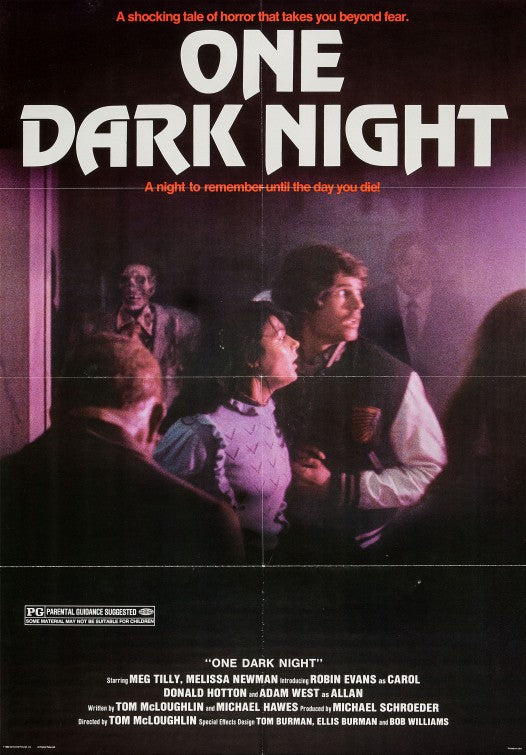 1000 piece jigsaw puzzle for the movie poster: One Dark Night (1983)