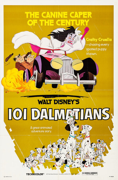 1000 piece jigsaw puzzle for the movie poster: One Hundred and One Dalmatians (1961) ver6