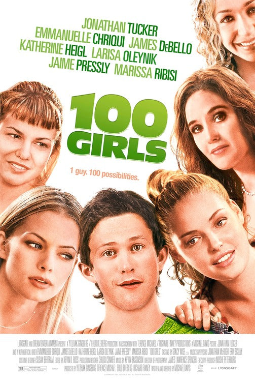 1000 piece jigsaw puzzle for the movie poster: 100 Girls (2000)