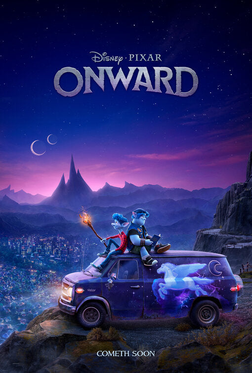 1000 piece jigsaw puzzle for the movie poster: Onward (2020)