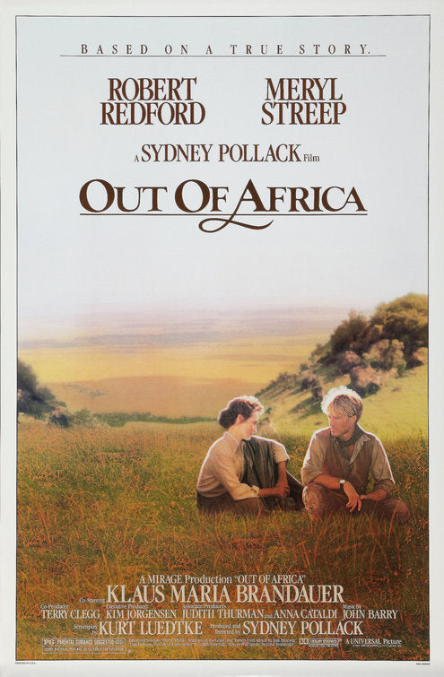 the movie poster: Out of Africa (1985)