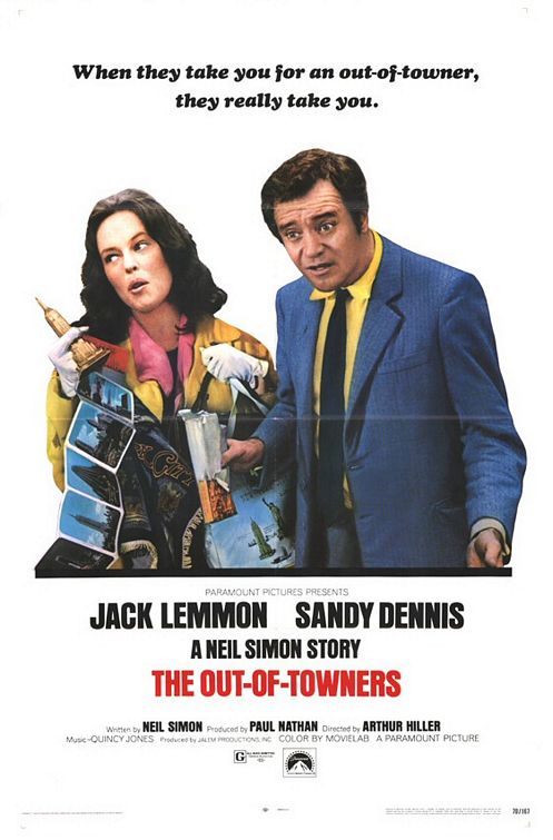 the movie poster: The Out-Of-Towners (1970)