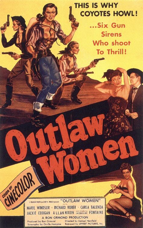 the movie poster: Outlaw Women (1952)