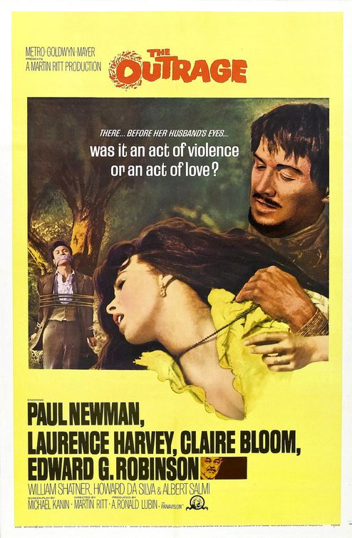 the movie poster: The Outrage (1964) ver2