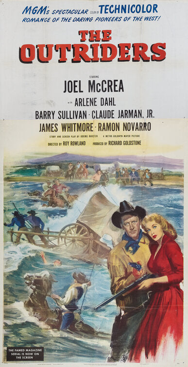 1000 piece jigsaw puzzle for the movie poster: The Outriders (1950) ver2