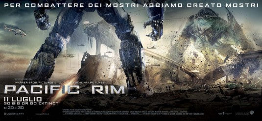 1000 piece jigsaw puzzle for the movie poster: Pacific Rim (2013) ver23