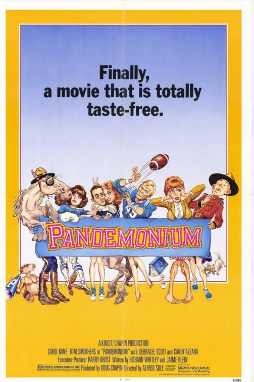 1000 piece jigsaw puzzle for the movie poster: Pandemonium (1982)