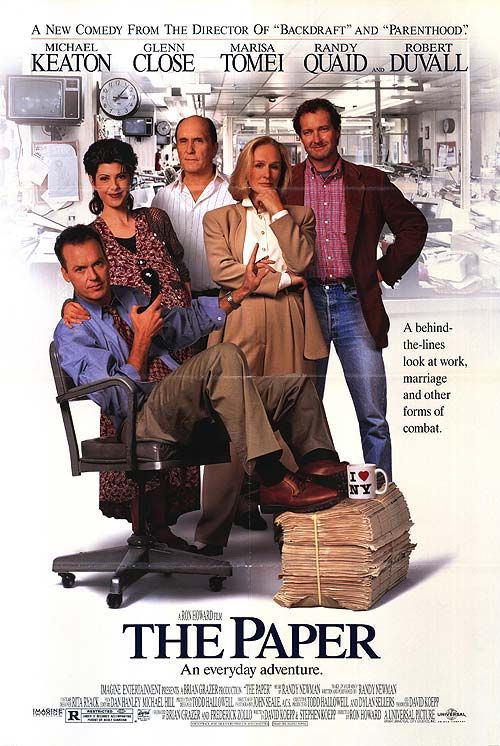 the movie poster: The Paper (1994) ver2