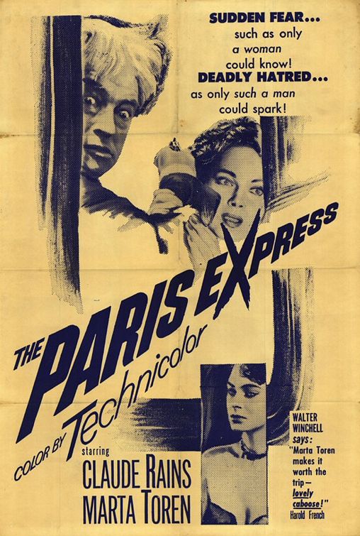 the movie poster: Paris Express (1953)