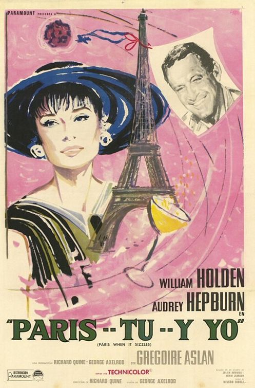 the movie poster: Paris - When It Sizzles (1964) ver2