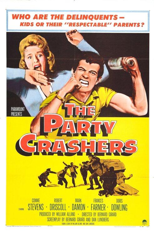 1000 piece jigsaw puzzle for the movie poster: The Party Crashers (1958)