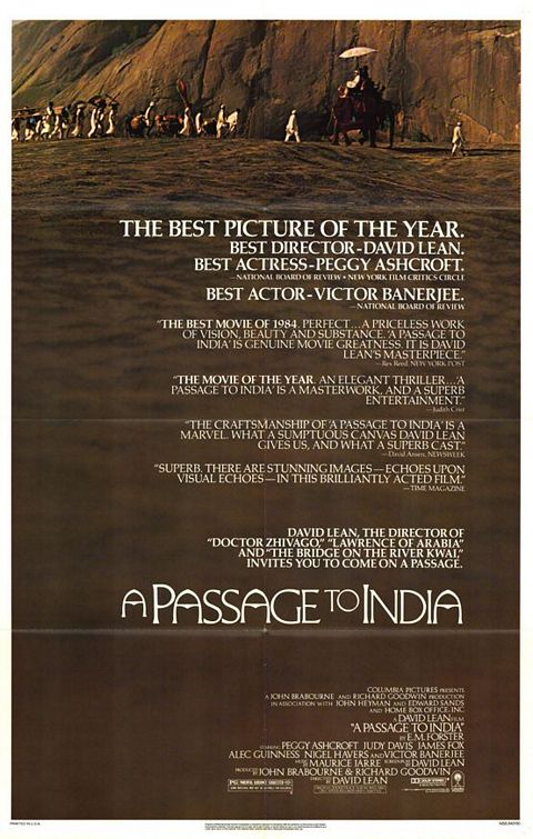 the movie poster: A Passage to India (1984)