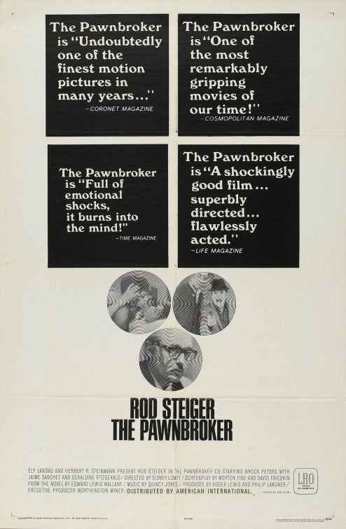 1000 piece jigsaw puzzle for the movie poster: The Pawnbroker (1965) ver2