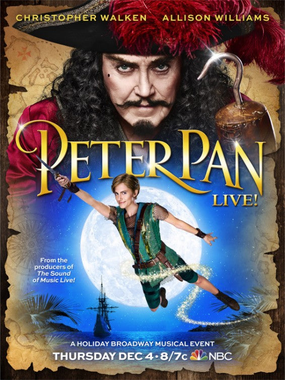 1000 piece jigsaw puzzle for tv poster: Peter Pan Live!