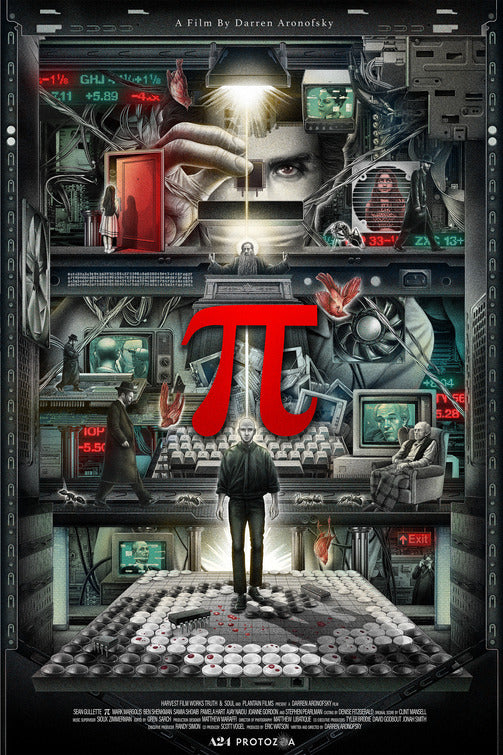 1000 piece jigsaw puzzle for the movie poster: Pi (1998) ver3