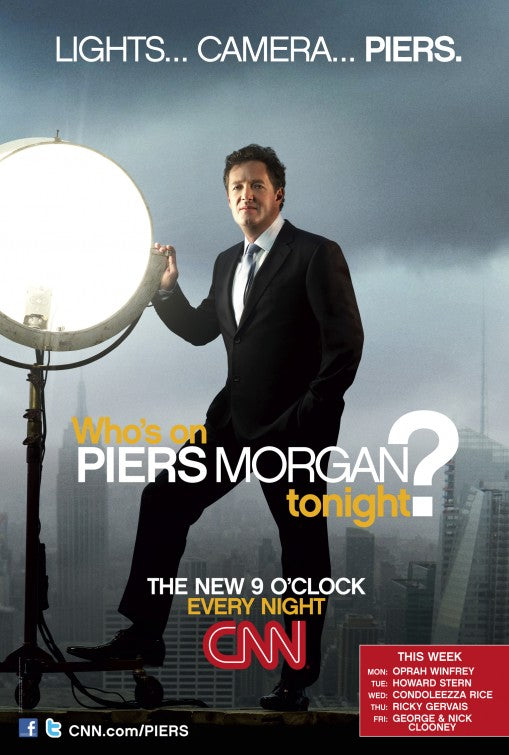 1000 piece jigsaw puzzle for tv poster: Piers Morgan Tonight