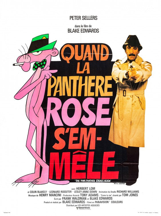 1000 piece jigsaw puzzle for the movie poster: The Pink Panther Strikes Again (1976) ver3