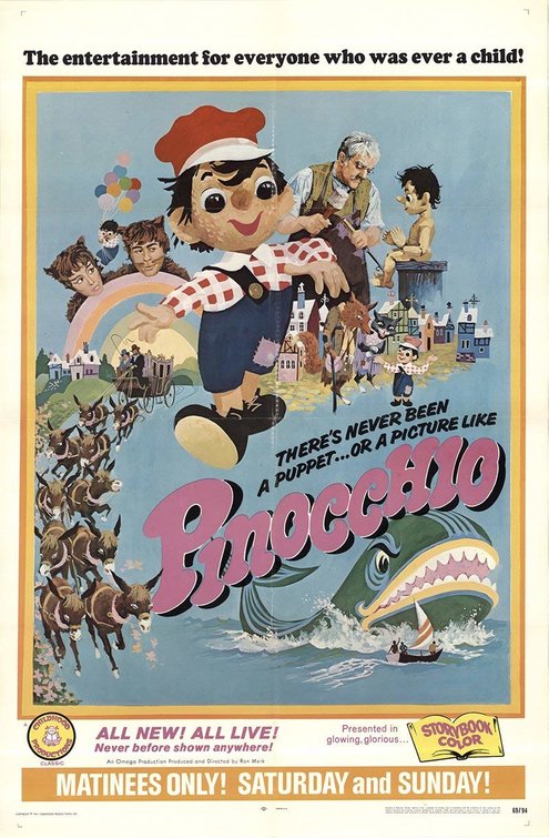 the movie poster: Pinocchio (1969)