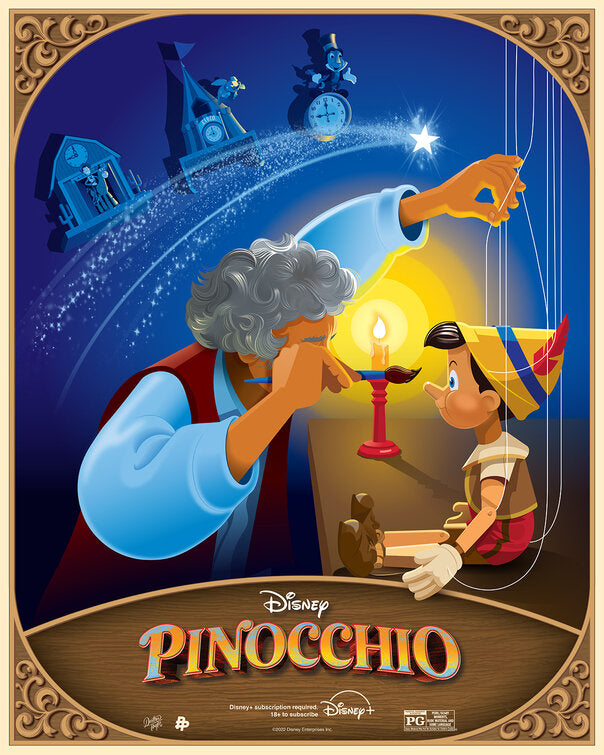 1000 piece jigsaw puzzle for the movie poster: Pinocchio (2022) ver13