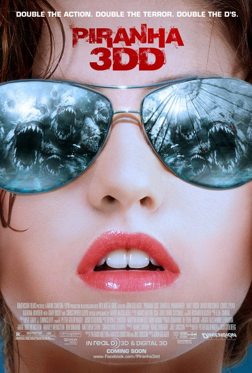 1000 piece jigsaw puzzle for the movie poster: Piranha 3DD (2012) ver2