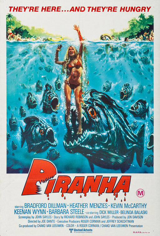 1000 piece jigsaw puzzle for the movie poster: Piranha (1978) ver2