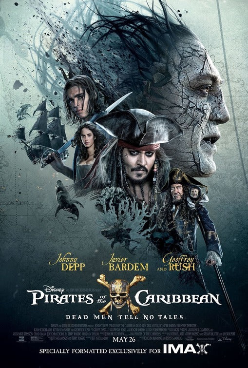 1000 piece jigsaw puzzle for the movie poster: Pirates of the Caribbean: Dead Men Tell No Tales (2017) ver21
