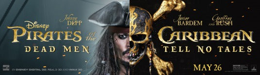 1000 piece jigsaw puzzle for the movie poster: Pirates of the Caribbean: Dead Men Tell No Tales (2017) ver23