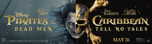 1000 piece jigsaw puzzle for the movie poster: Pirates of the Caribbean: Dead Men Tell No Tales (2017) ver25
