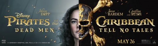 1000 piece jigsaw puzzle for the movie poster: Pirates of the Caribbean: Dead Men Tell No Tales (2017) ver26