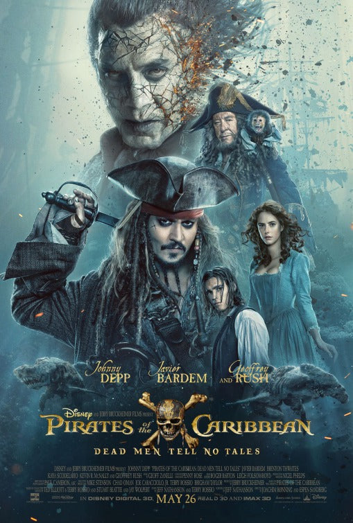 1000 piece jigsaw puzzle for the movie poster: Pirates of the Caribbean: Dead Men Tell No Tales (2017) ver3