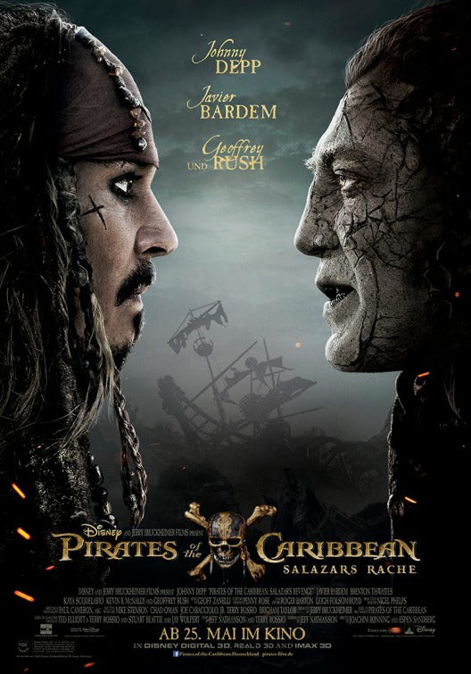 1000 piece jigsaw puzzle for the movie poster: Pirates of the Caribbean: Dead Men Tell No Tales (2017) ver5