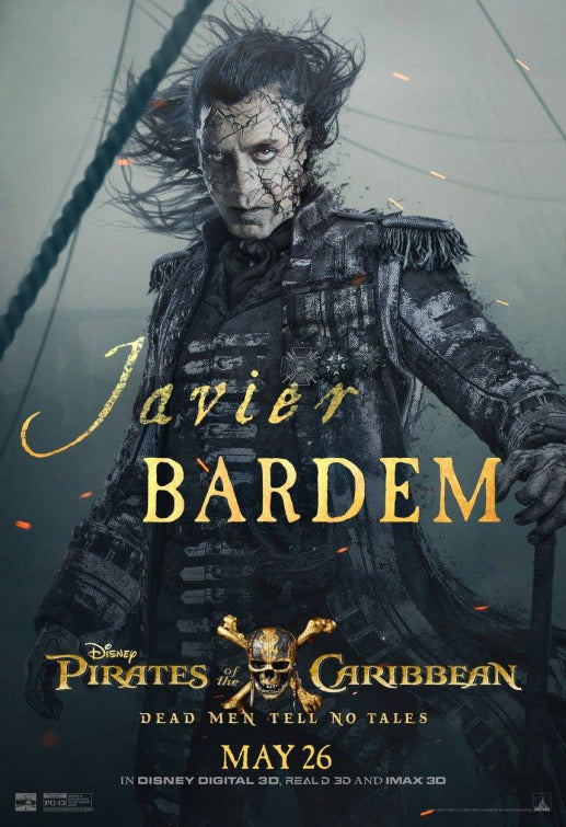 1000 piece jigsaw puzzle for the movie poster: Pirates of the Caribbean: Dead Men Tell No Tales (2017) ver7