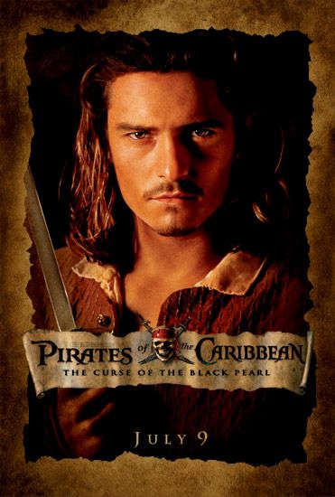 the movie poster: Pirates of the Caribbean: The Curse of the Black Pearl (2003) ver6