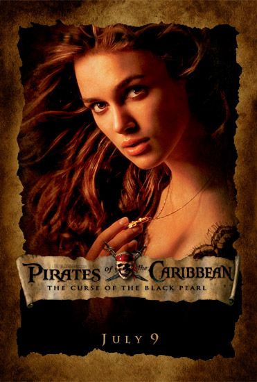 the movie poster: Pirates of the Caribbean: The Curse of the Black Pearl (2003) ver7