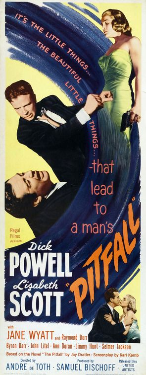 the movie poster: Pitfall (1948) ver2