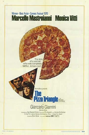 the movie poster: The Pizza Triangle (1970)